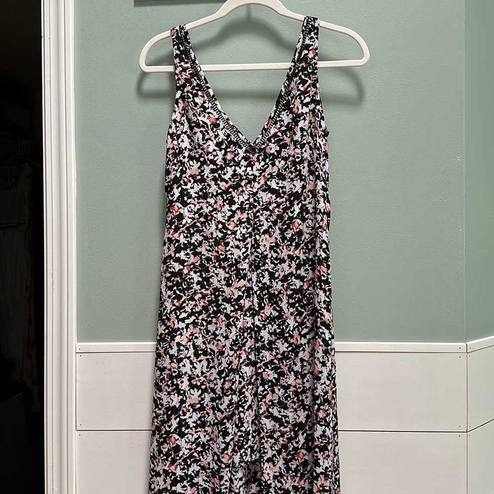White House Black Market Floral High Low Hem Maxi Dress